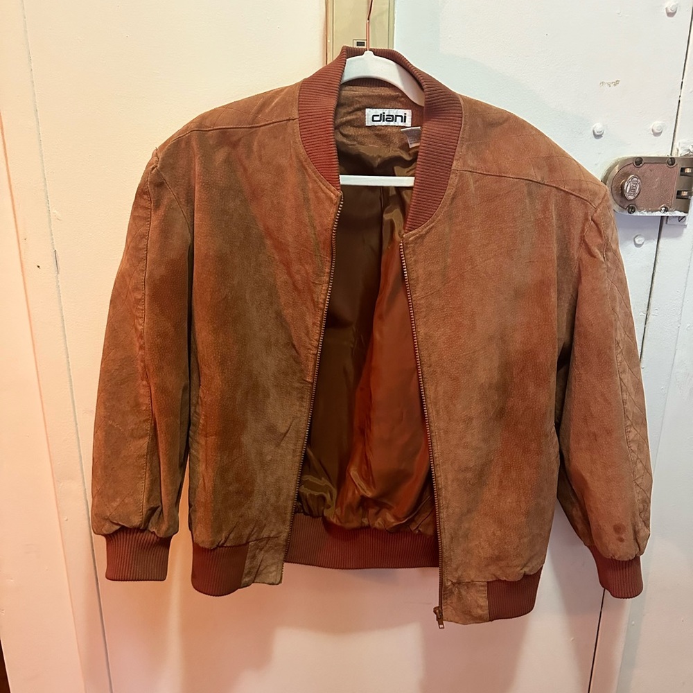 Vintage Diani brown suède men’s jacket (medium)
